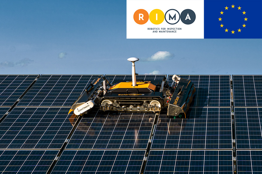 SolarCleano Robotics Innovation Experiment (RIE) proposal SPARC I&M (Solar Panels Autonomous Robotic Cleaning, Inspection and Maintenance) selected by RIMA (Robotics for Inspection and Maintenance) under the  Energy Generation and Distribution domain